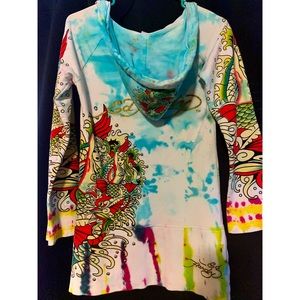 Vintage Ed Hardy Tie Dye Hoodie 🧜🏻‍♀️🐲💖